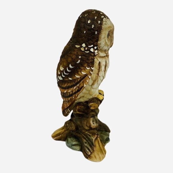 Vintage 1982 Richardsons Owl John James Audubon Porcelain Figurine Hand Painted - Picture 2 of 10
